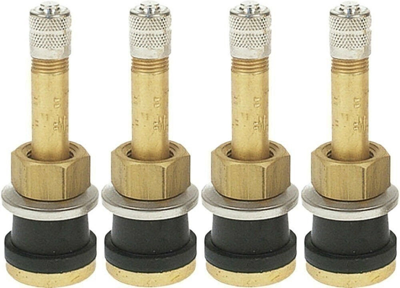 DURAFORCE TR500 2" Brass Tubeless Truck Tire Valve Stem Clamp Pack of 4