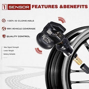 DURAFORCE Autel MX-Sensor 315/433MHz Universal Programmable TPMS Sensor
