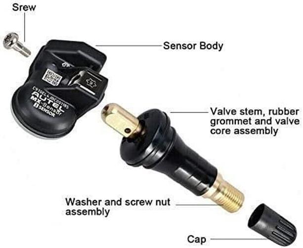 DURAFORCE Autel MX-Sensor 315/433MHz Universal Programmable TPMS Sensor