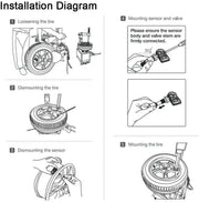 DURAFORCE Autel MX-Sensor 315/433MHz Universal Programmable TPMS Sensor
