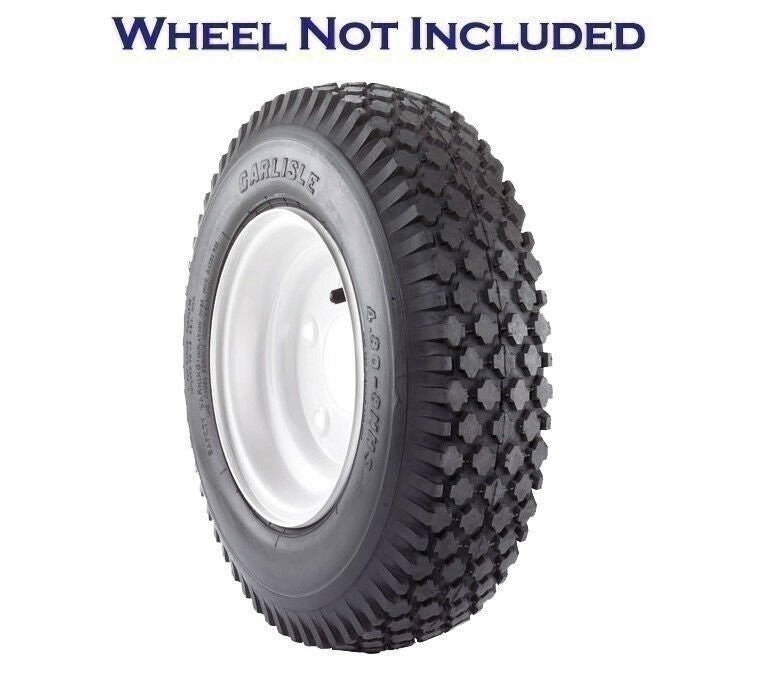 DURAFORCE Carlisle Stud Utility Tire 4.10-6 2-Ply Durable Lawn Mower Tire