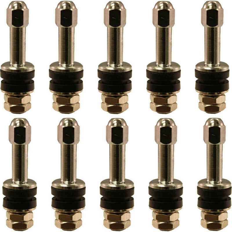 DURAFORCE TV6040 Einky Chrome Valve Stem 1-3/4" High Performance Pack of 10