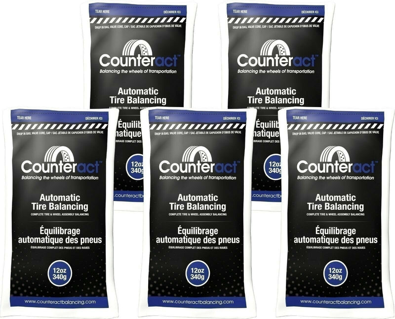 DURAFORCE Counteract 120BNB Tire Balancing Beads 12oz - 5 Bags for Smooth Ride