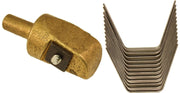 DURAFORCE Ideal Tire Groover Regroover #12 3/4" Brass Head with 12 Square Blades