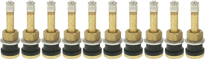DURAFORCE TR500 2" Brass Tubeless Truck Tire Valve Stem Clamp Pack of 10