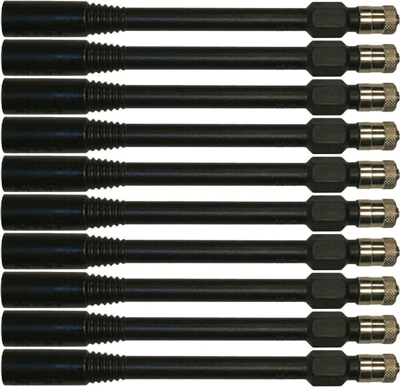 DURAFORCE Haltec HE-351 Black 3.82" Polymer Valve Extensions Pack of 10