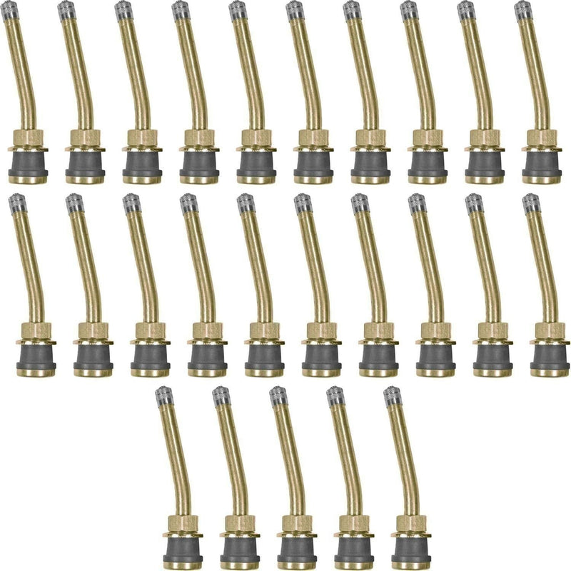 DURAFORCE TR571-13 Brass Truck Wheel Valve Stem 3-3/8" 13° Bend Pack of 25