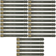 DURAFORCE Schrader 4430 4-1/8" Metal Truck Valve Extensions Pack of 25