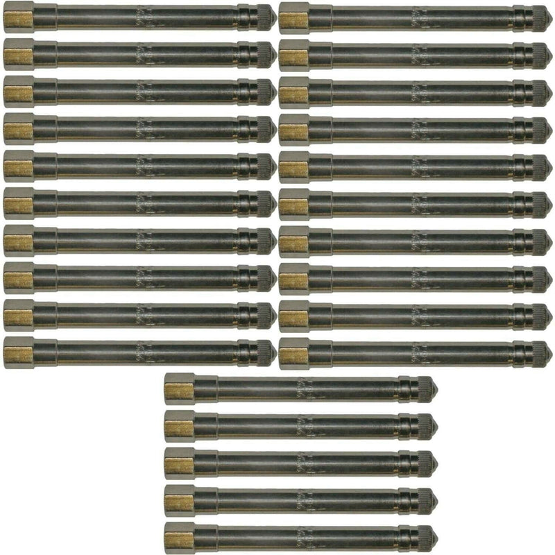 DURAFORCE Schrader 4430 4-1/8" Metal Truck Valve Extensions Pack of 25