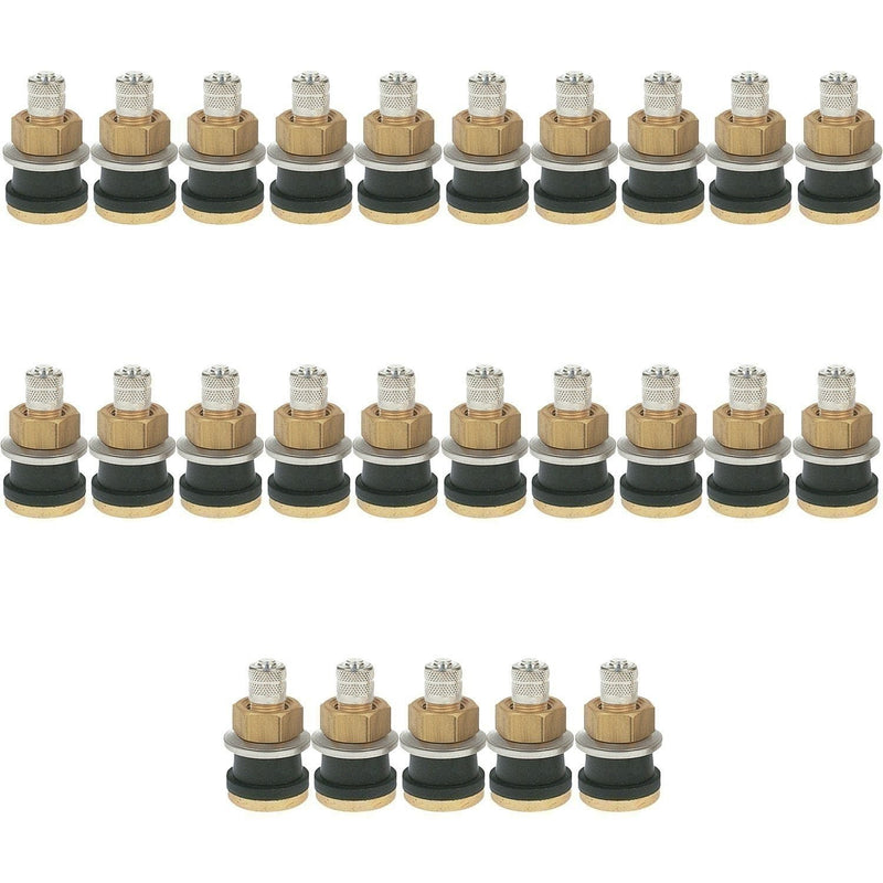 DURAFORCE TR575 1-1/8" Brass Tubeless Truck Tire Valve Stem Clamp Pack of 25