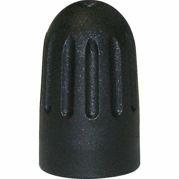 DURAFORCE Schrader 20595 TPMS Valve Cap Black Plastic with O-Ring 100 Pack
