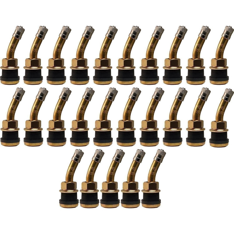 DURAFORCE Radial Commander Brass Valve Stem 23° Bend for 0.625" Holes Pack of 25