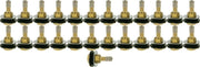 DURAFORCE TR501OV 1.5" Brass Clamp-In Oval Tubeless Truck Tire Valve Stem Pack of 25