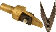 DURAFORCE Ideal Tire Groover Regroover #3 5/32" Brass Head with 12 Square Blades