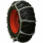 DURAFORCE Peerless 0341055 Wide Base Skid Steer Tire Chains 10-16.5 Twist 4-Link Pair