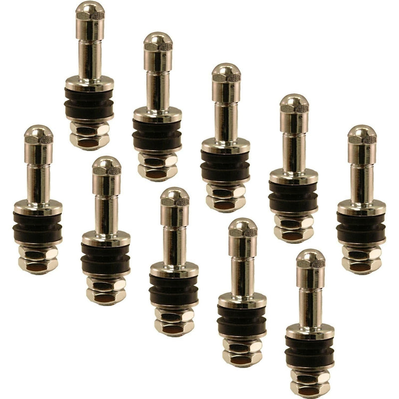 DURAFORCE TV6030 Einky 1-1/4" Chrome Valve Stem High Performance Pack of 10