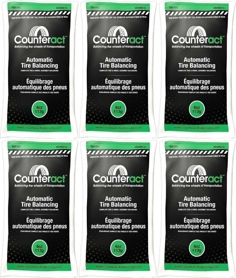 DURAFORCE Counteract 040BNB Tire Balancing Beads 4oz - 6 Bags for Smooth Ride
