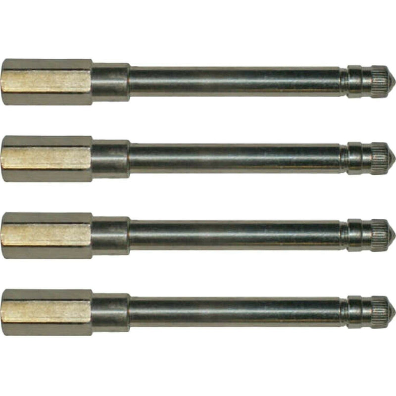 DURAFORCE Schrader 7381 Truck Valve Extension 3-1/16" Metal Pack of 4