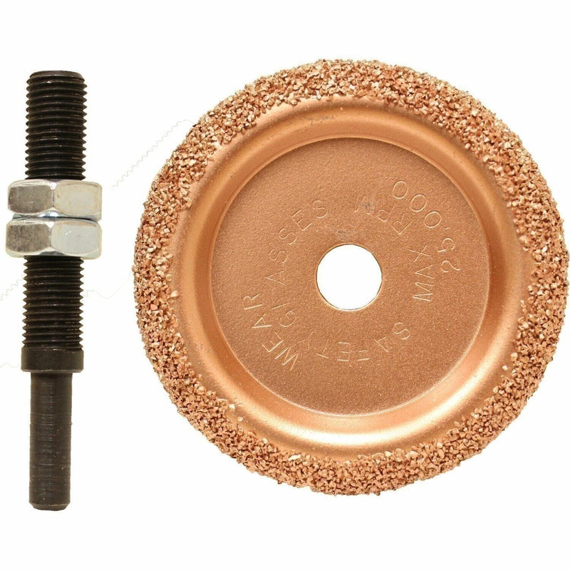 DURAFORCE REMA TIP TOP 2.5" Carbide Tire Buffing Wheel & Arbor Bundle (2 Items)