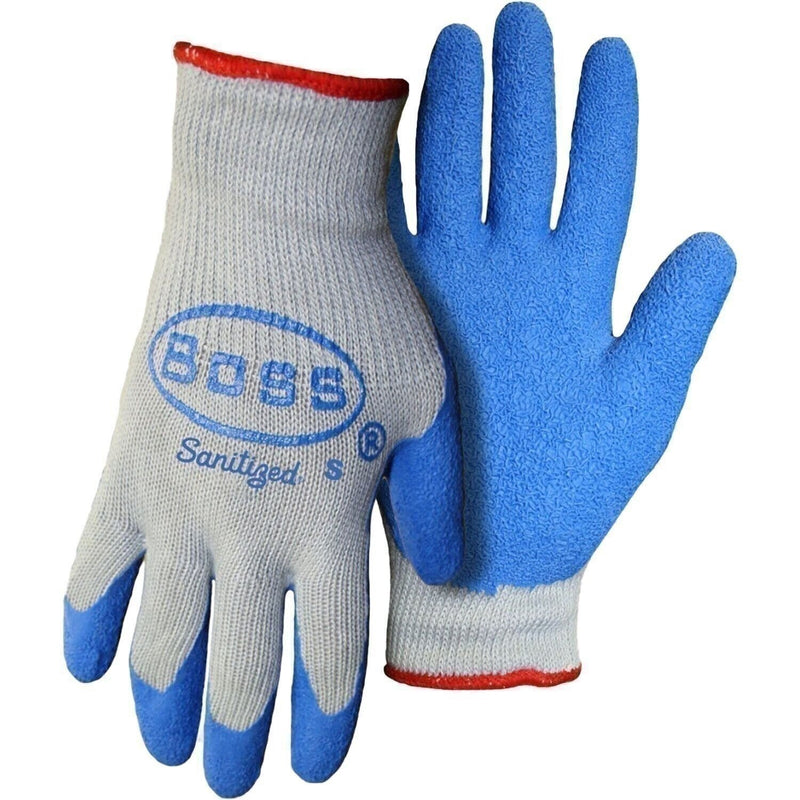 DURAFORCE Boss Grip 8422 Large Rubber Palm Coated String Knit Work Gloves - 1 Pair