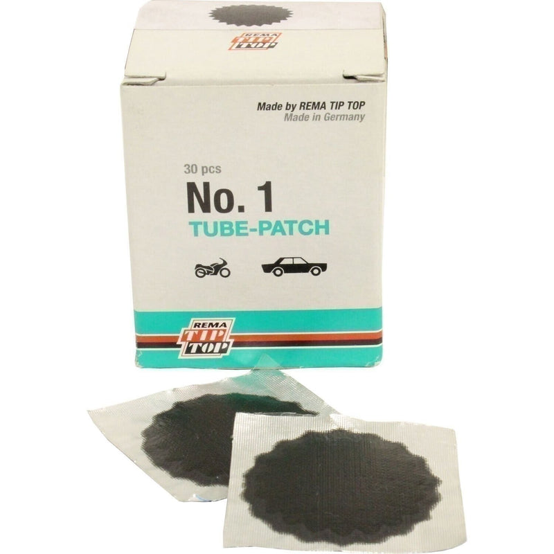 DURAFORCE REMA TIP TOP B-1 Black Round Tube Patch 1.5" - Box of 30