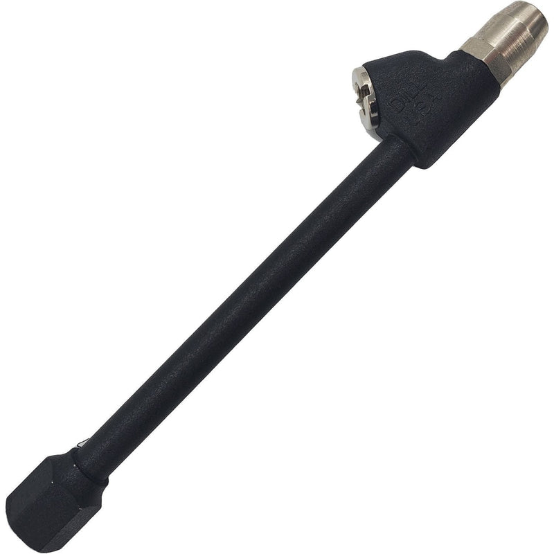 DURAFORCE Dill 6175-USA 7" Dual Foot Lock-On Air Chuck 30° Reverse Angle Black