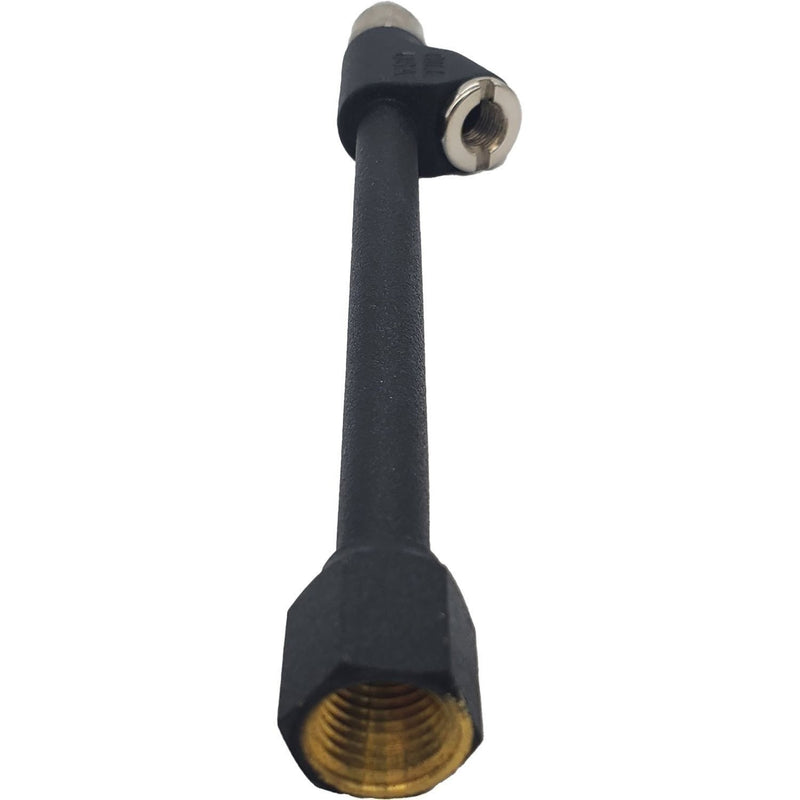 DURAFORCE Dill 6175-USA 7" Dual Foot Lock-On Air Chuck 30° Reverse Angle Black
