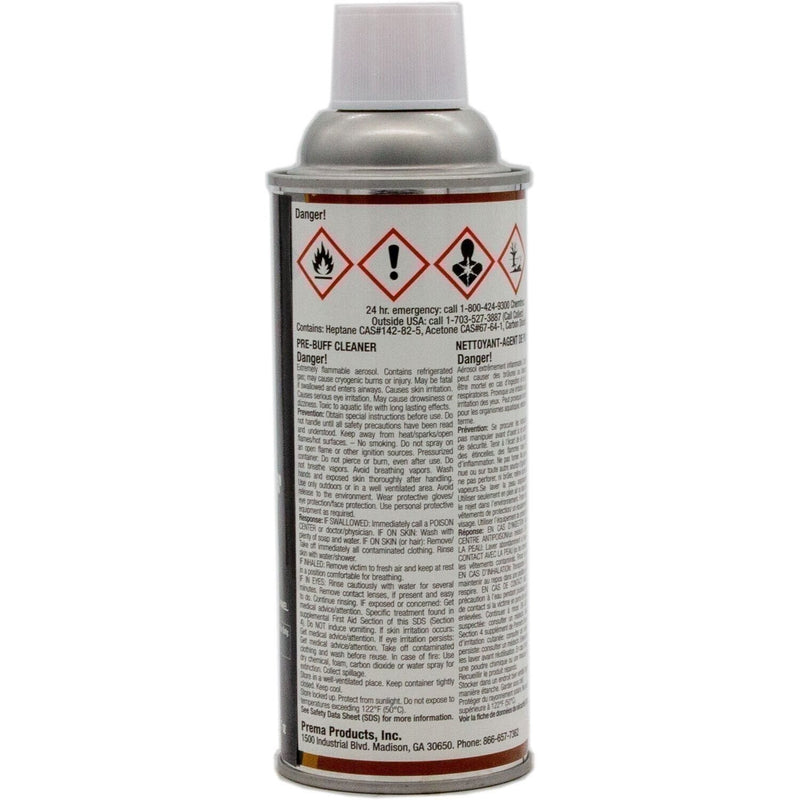 DURAFORCE Prema PPC-16 Pre-Buff Cleaner Aerosol 16oz Flammable Surface Prep Spray