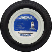 DURAFORCE Carlisle 483811 Flat Free Utility Tire 4.10/3.50-4 on White Rim Universal Fit