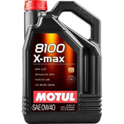 DURAFORCE Motul 8100 X-Max 0W40 Synthetic Motor Oil 5L - High Performance Engine Oil