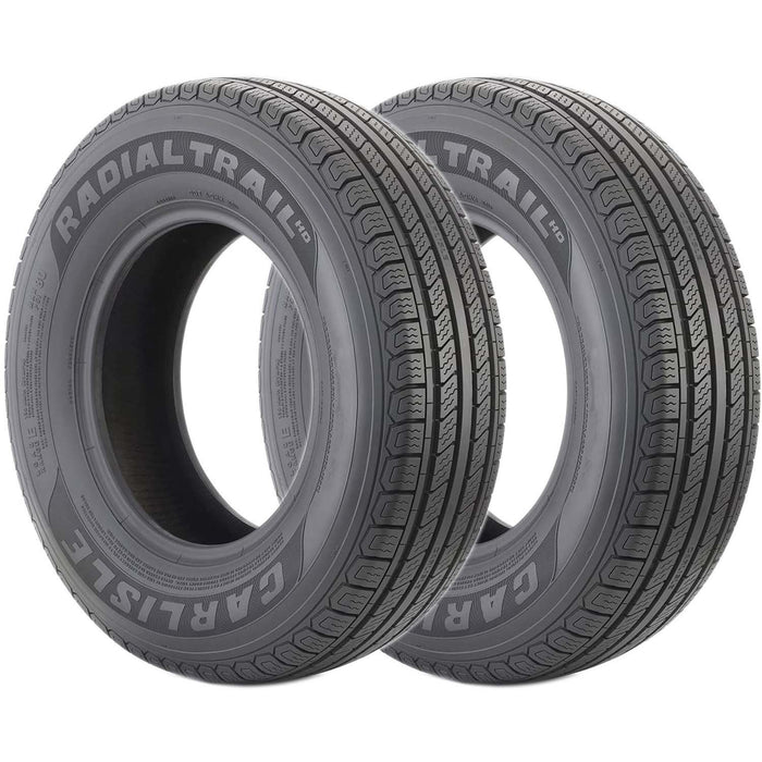 DURAFORCE Carlisle Radial Trail HD 205/75R14 8ply Trailer Tires LRD Pack of 2
