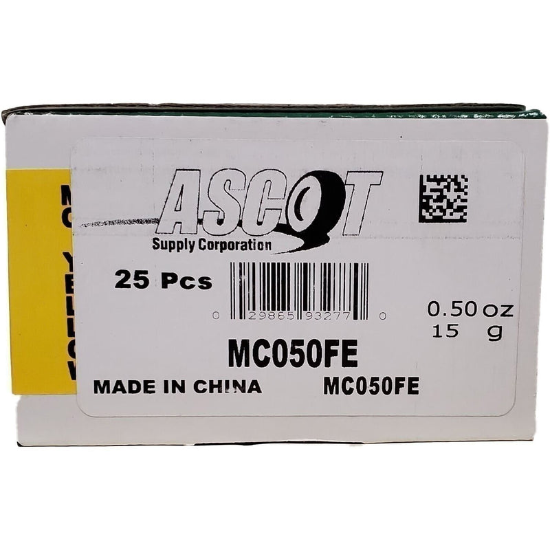 DURAFORCE Perfect Equipment MC050FE 0.50 oz Coated Steel Wheel Weights - 25 Pack