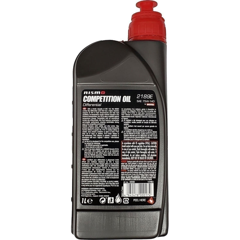 DURAFORCE Motul Nismo 75W140 Synthetic Competition Gear Oil 1L 2189E