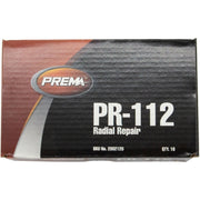 DURAFORCE Prema PR-112 Radial Tire Patch 3"x4.75" 1 Ply Box of 10 Patches