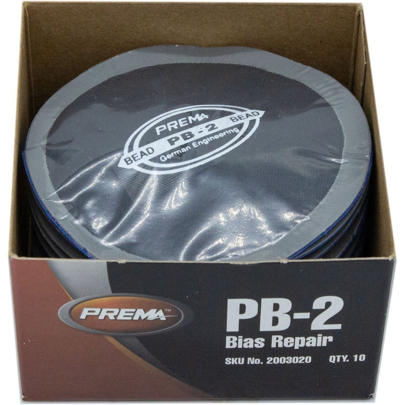 DURAFORCE Prema PB-2 Round Bias Tire Patch 3-1/4" 2 Ply Box of 10 Patches