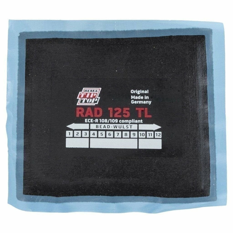 DURAFORCE REMA TIP TOP RAD-125 Radial Tire Repair Patch 4.5"x4.875" 3-Ply Box of 10