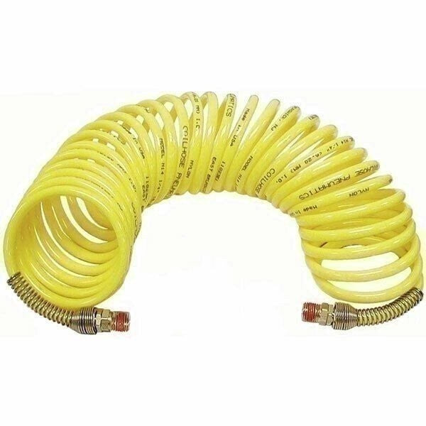 DURAFORCE Coilhose Pneumatics N14-12 1/4" ID x 12ft Recoil Air Hose with 1/4" MPT Ends