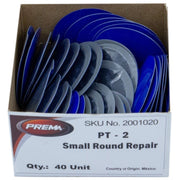 DURAFORCE Prema PT-2 Small Round Tube Patch 1-3/4" Box of 40 Patches