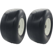 DURAFORCE Marathon 30256 Flat Free Lawn & Garden Tire on Rim 13x6.50-6 Pack of 2