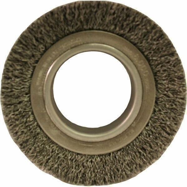 DURAFORCE Weiler 06020 4.5" Crimped Wire Wheel .0118 Wire 2" Arbor Hole Steel Brush