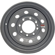 DURAFORCE Carlisle 16x6 Steel Wheel 8x6.5 Bolt Pattern Silver Modular Rim