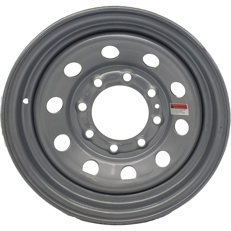 DURAFORCE Carlisle 16x6 Steel Wheel 8x6.5 Bolt Pattern Silver Modular Rim