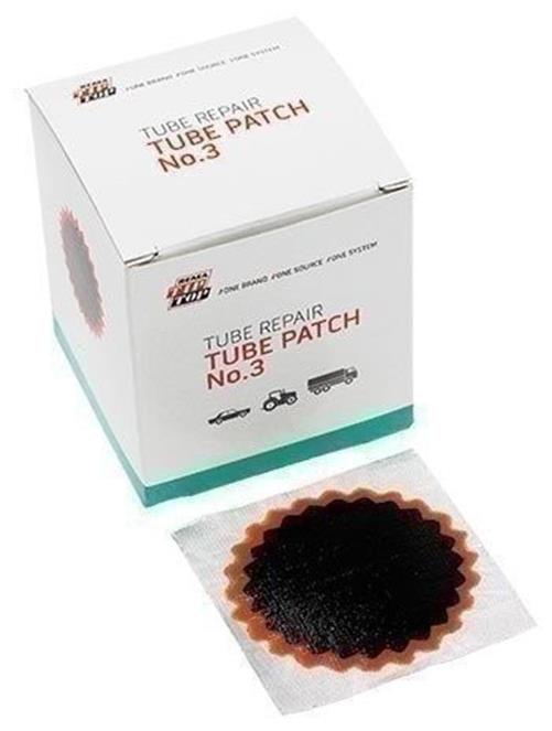 DURAFORCE REMA TIP TOP 3" Round Red Edge Tube Patches - Box of 30
