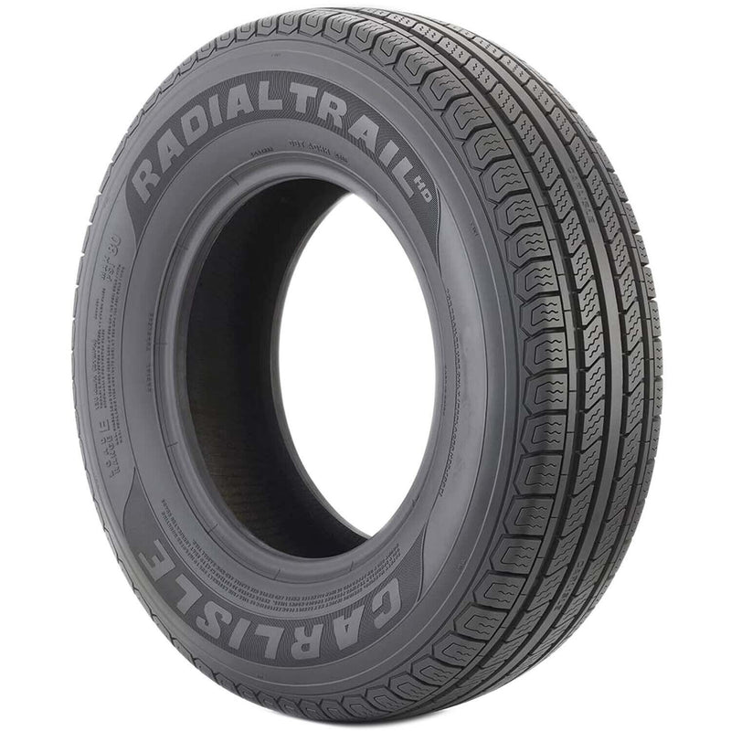 DURAFORCE Carlisle Radial Trail HD Trailer Tire ST175/80R13 6 Ply LRC Durable