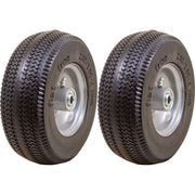 DURAFORCE Marathon 00026P Flat Free Sawtooth Utility Tire 2.80/2.50-4 Rim Pack of 2