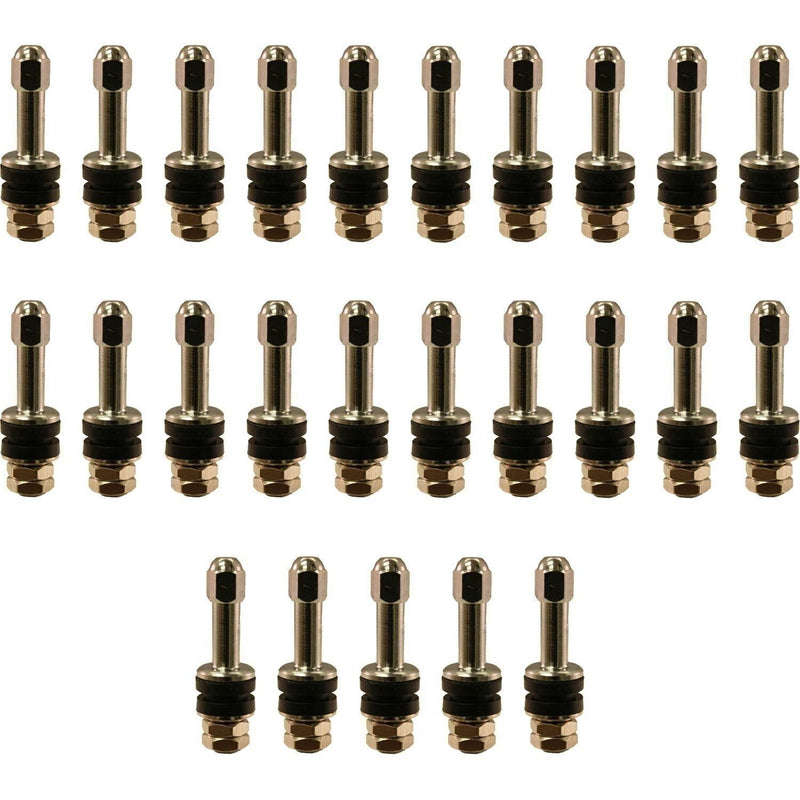 DURAFORCE TV6040 Einky Chrome Valve Stem 1-3/4" High Performance Pack of 25