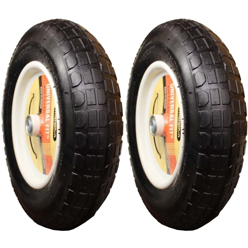 DURAFORCE Marathon 20265 Air Wheelbarrow Tire 4.80/4.00-8 Pneumatic Pack of 2
