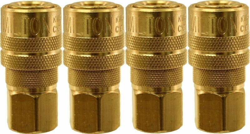 DURAFORCE Milton 715 1/4" FPT M-Style Coupler Pack of 4 - Air Hose Fittings