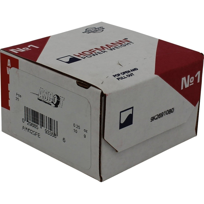 DURAFORCE Perfect Equipment AW025FE Steel Wheel Weights 0.25 oz Box of 25