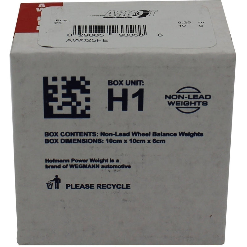 DURAFORCE Perfect Equipment AW025FE Steel Wheel Weights 0.25 oz Box of 25
